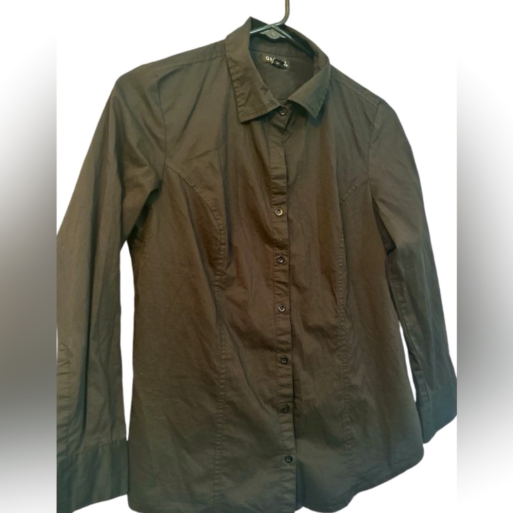George  long sleeve blouse shirt women  button front size Small 4-6